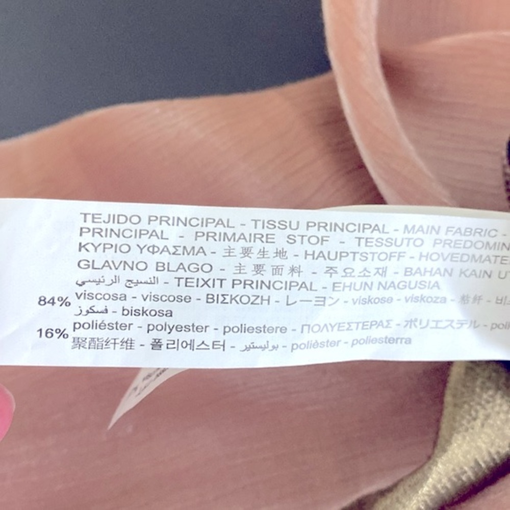 Zara Pink Metallic Satin Effect Joggers.  Size XS - Picture 13 of 16